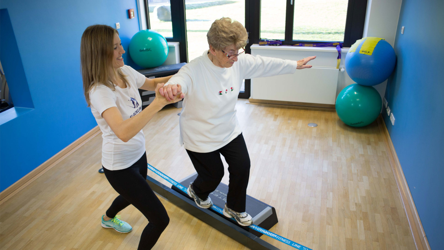 Geriatrie als Anwendung in der Slacklinetherapie